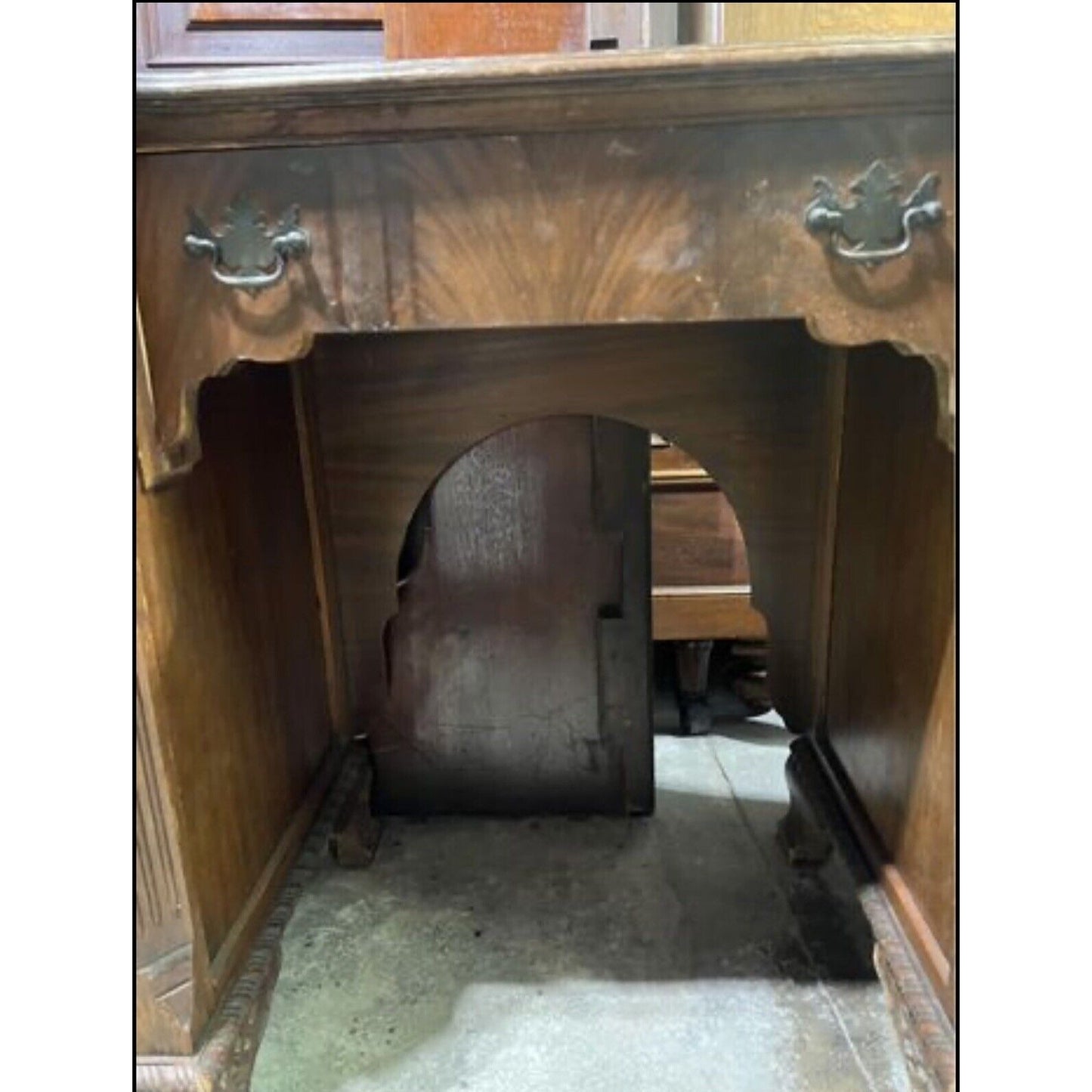 Antique Art nouveau deco Style Kneehole Desk/ Vanity. 1930’s