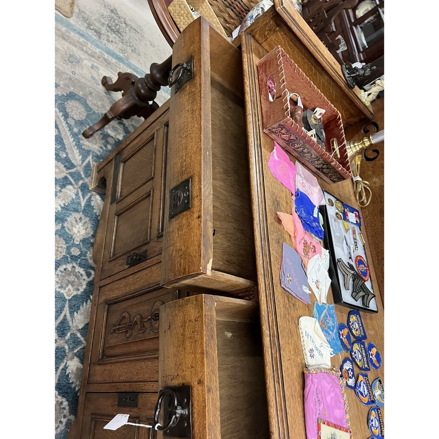 Antique Maple & Co. Arts & Crafts Style Sideboard Buffet Large Piece