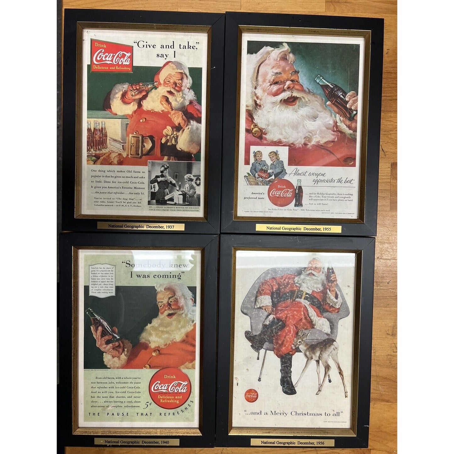 Vintage National Geographic Coca Cola Holiday Advertisement Print 1934