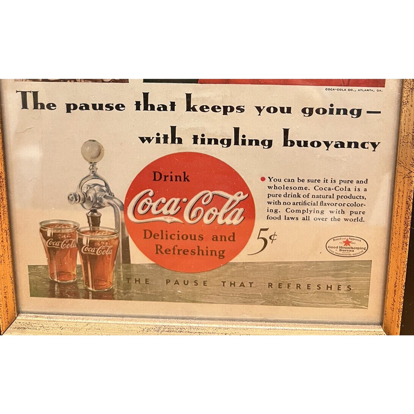 Vintage National Geographic Coca Cola Holiday Advertisement Print 1934