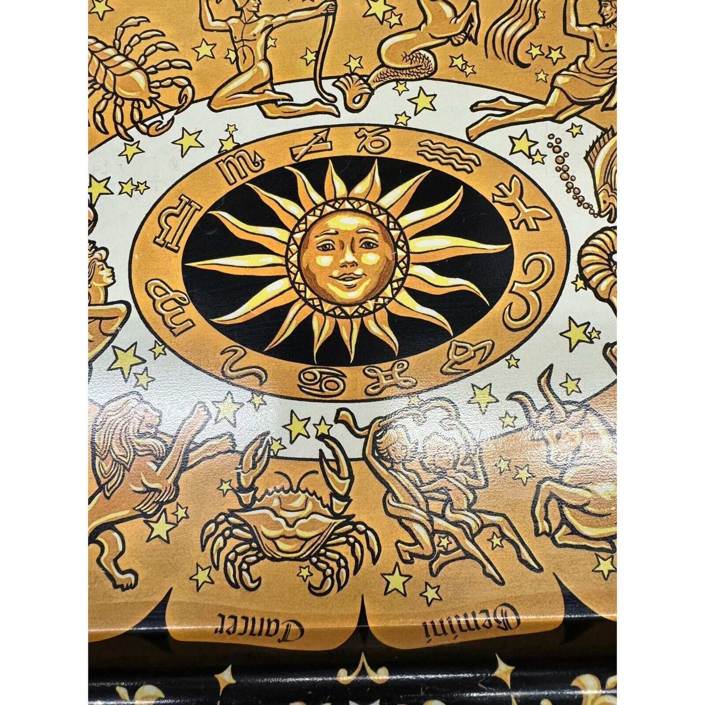 Vintage 1970s Zodiac Horoscope Metal Lap TV Tray