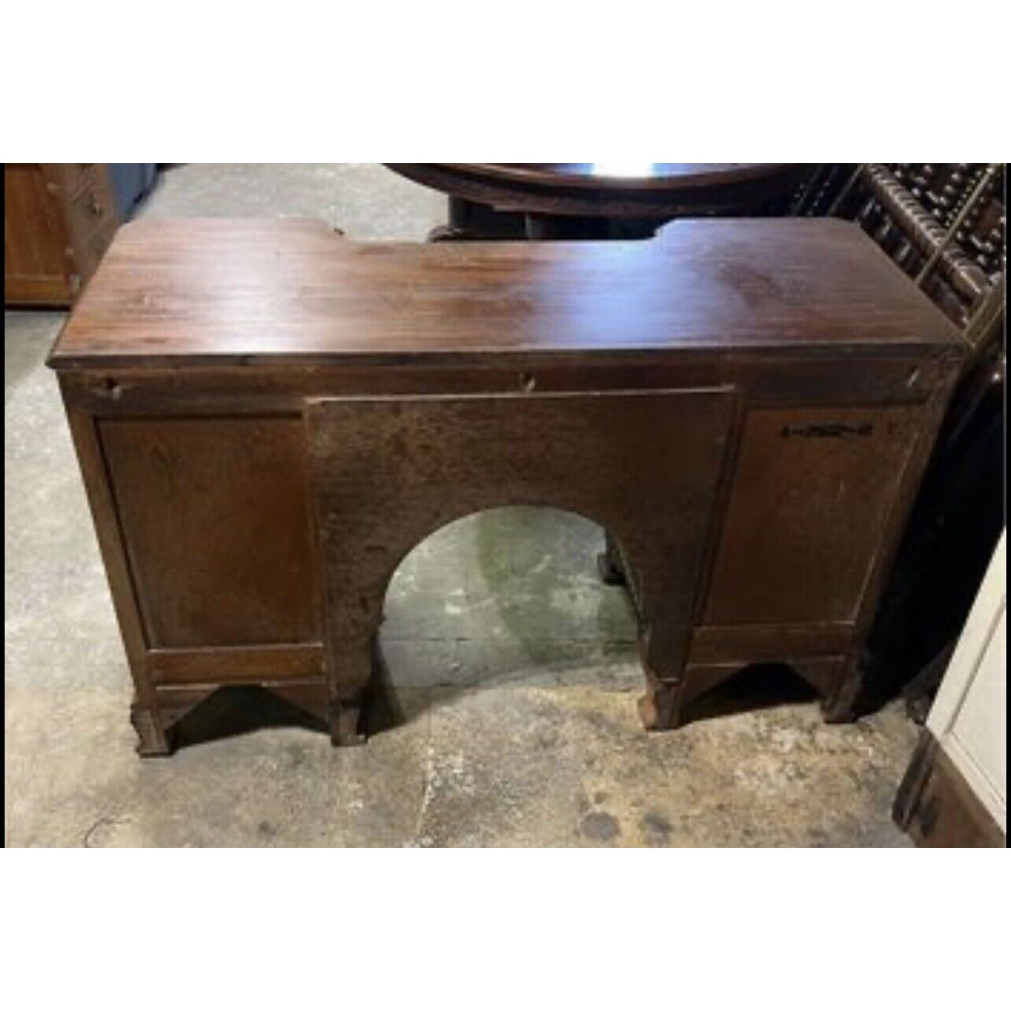 Antique Art nouveau deco Style Kneehole Desk/ Vanity. 1930’s