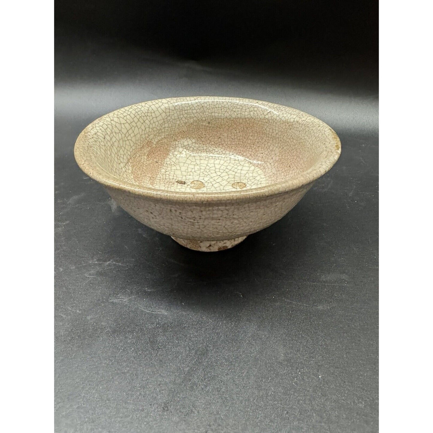 Antique Tea Bowl Korean Joseon Period Buncheon