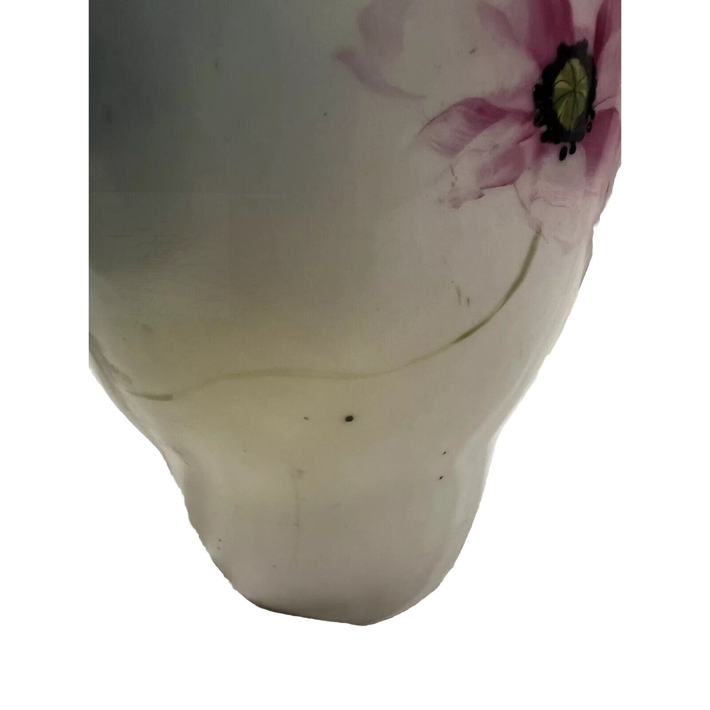 Hand painted 9” Nippon Floral Vase With Gilding