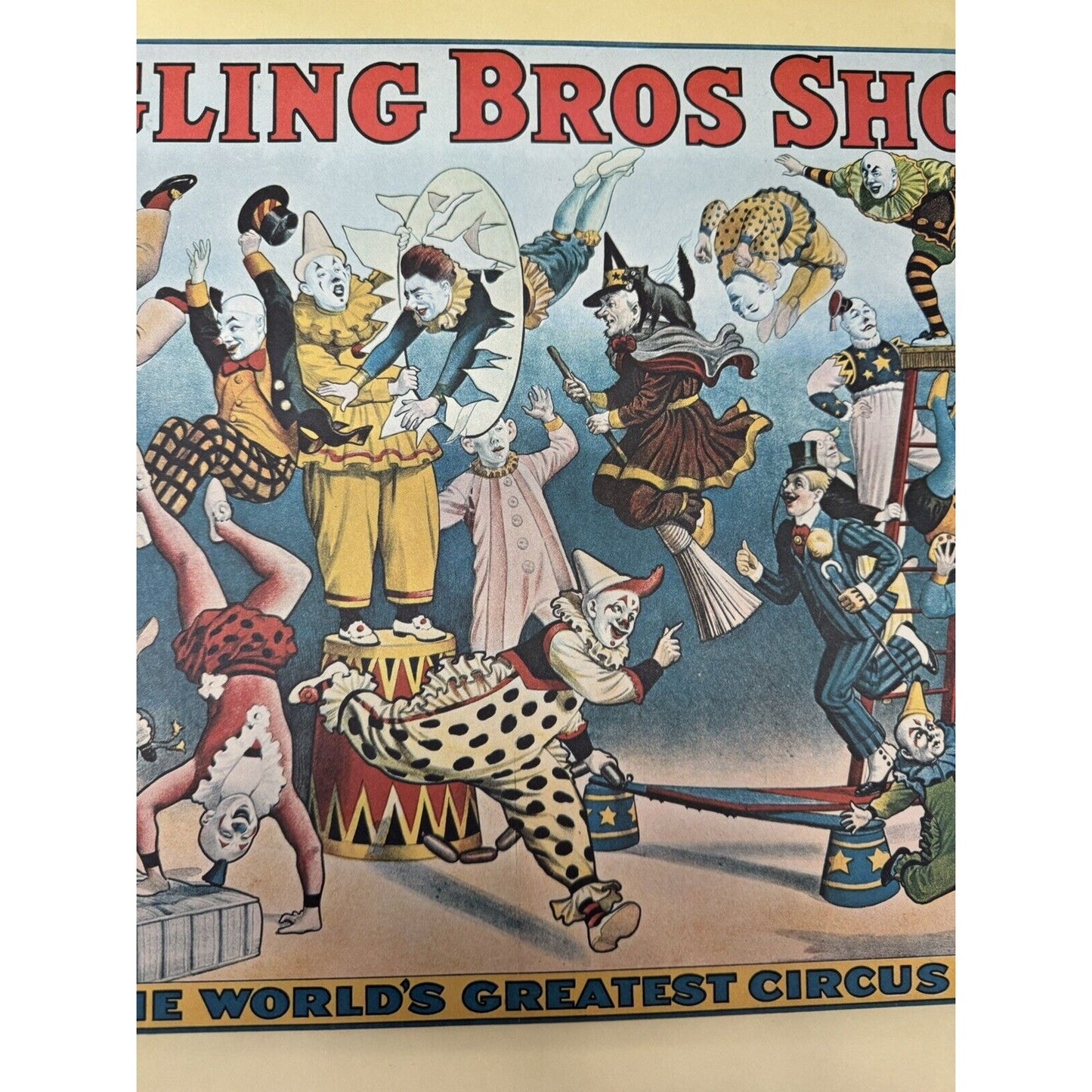 1914 Original Flyer The Ringling Bros Shows The World’s Greatest Circus Litho