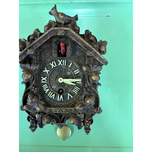 1937 Lux Keebler Animated Cuckoo Clock Mini Vintage