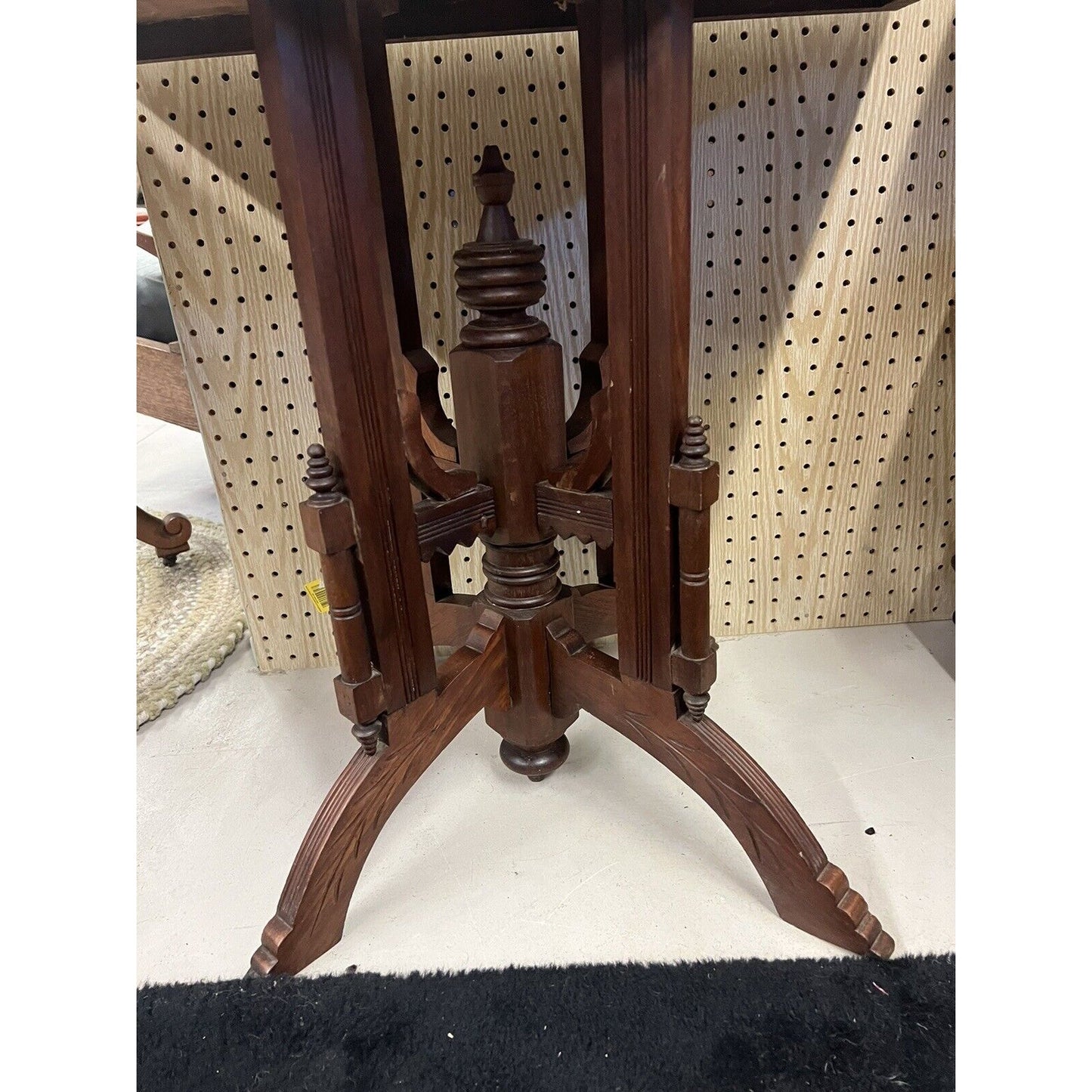 Antique Eastlake Style Victorian Marble Top Parlor Table