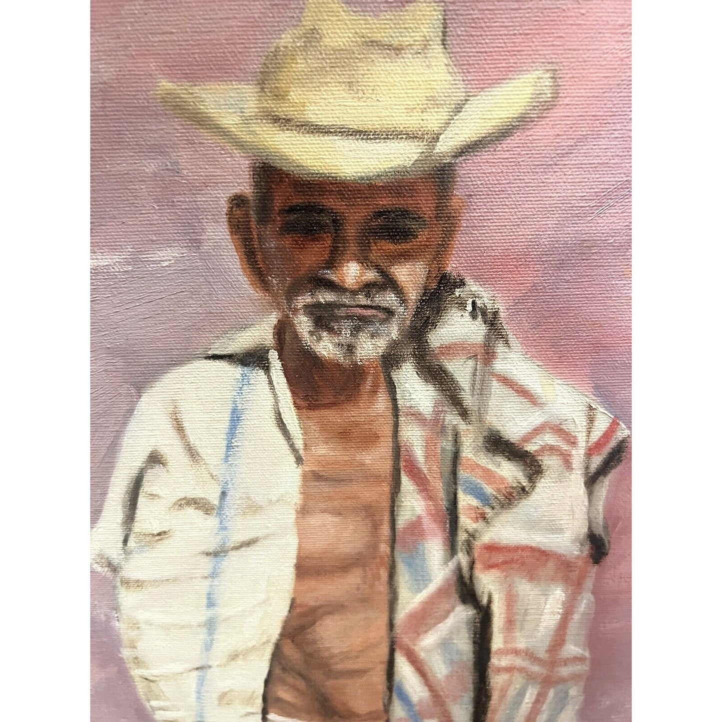 Original Vintage Artwork Of Cowboy