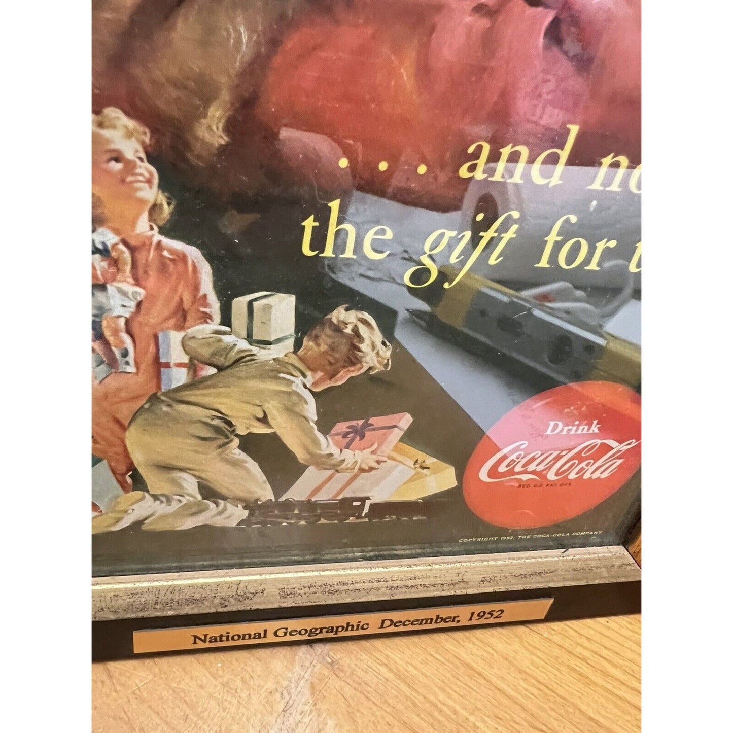 Vintage National Geographic Holiday Advertising print for Coca Cola 1952