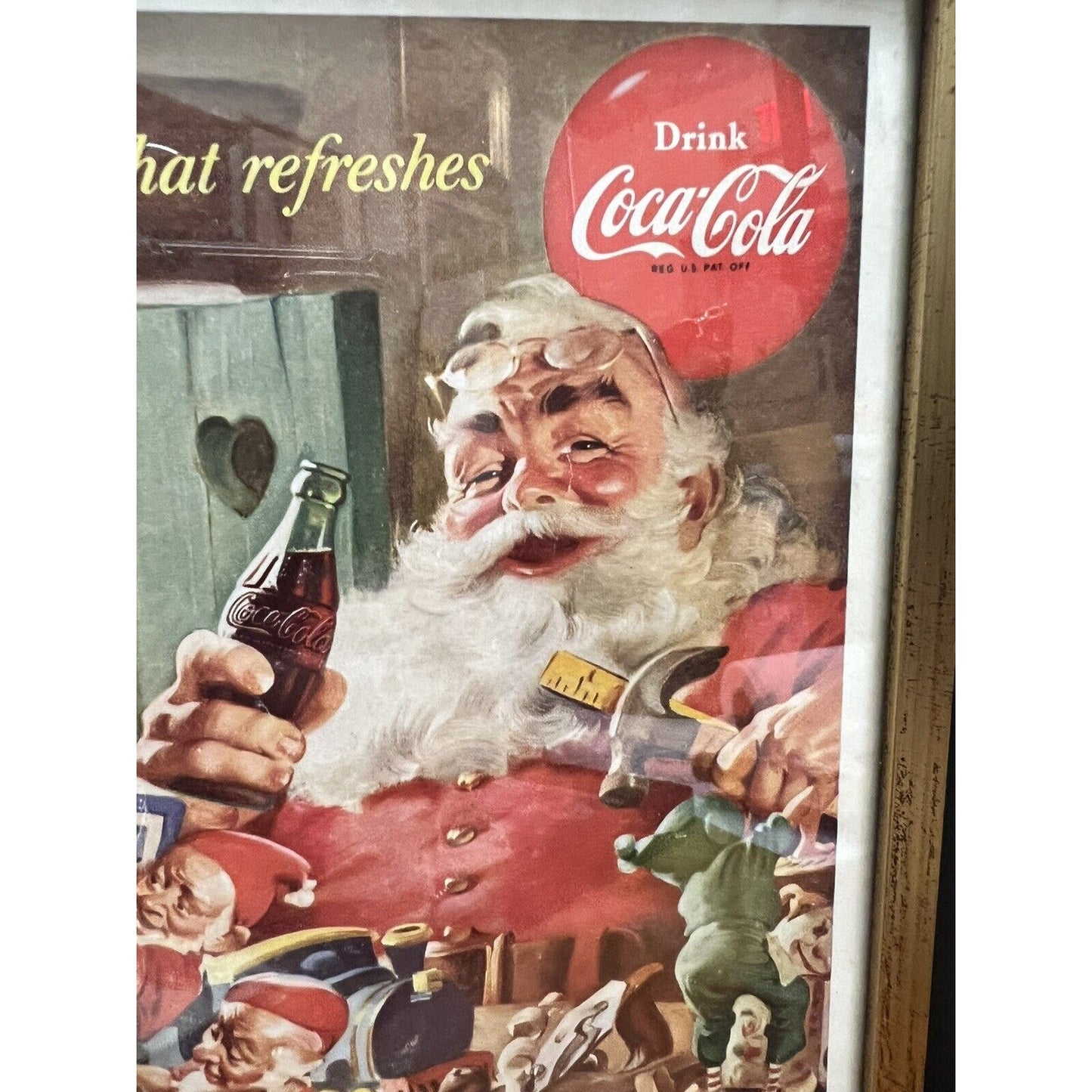 Vintage National Geographic Holiday Coca Cola advertisement 1953