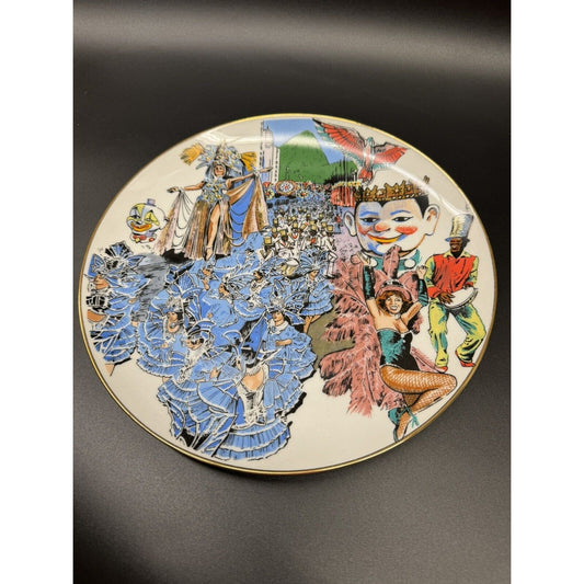 Limited Edition World Wide Line Carnival 1982 Rio de Janeiro Plate