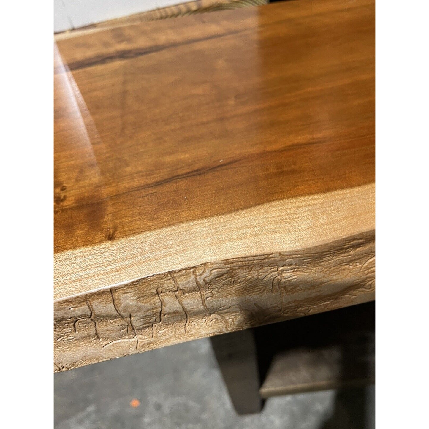 Live Edge Curved Sofa Table