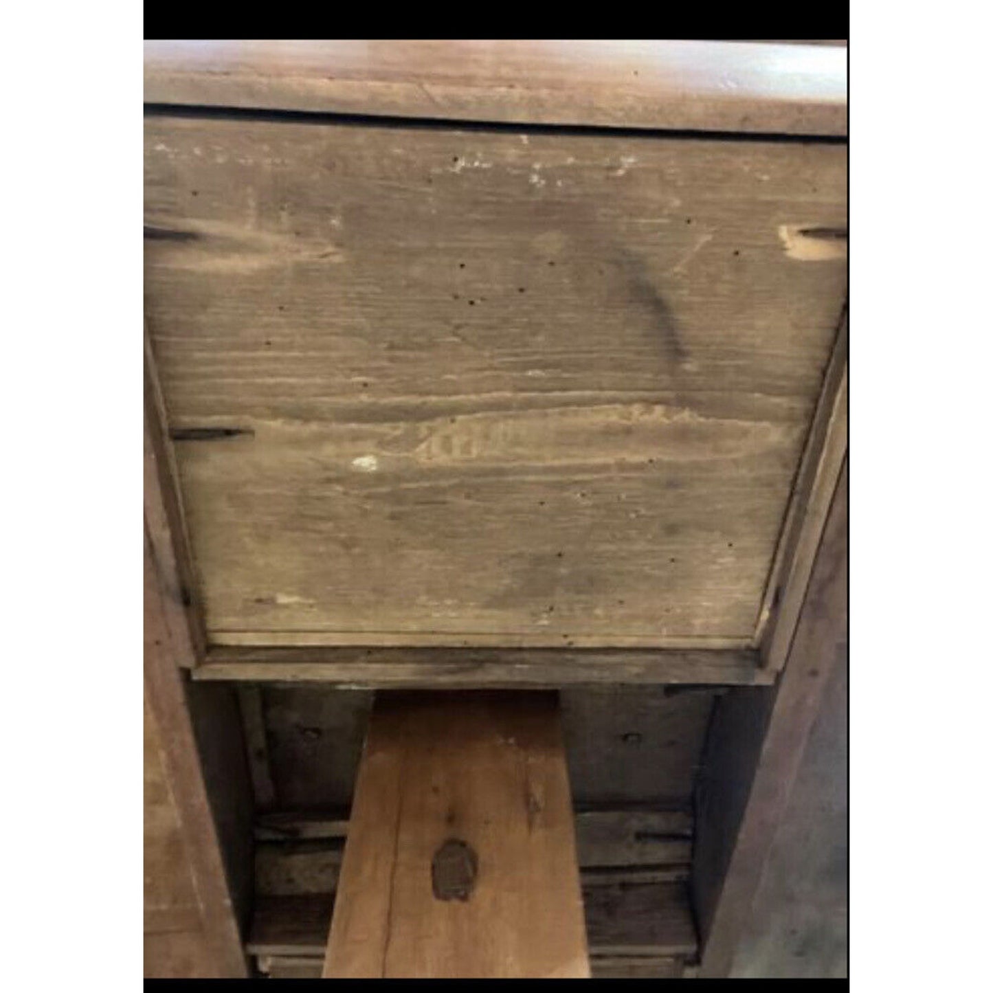 Primitive Center Pedestal Drop Leaf Table