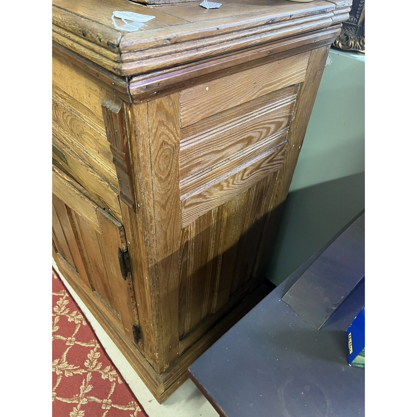 Antique Belding New Perfection Oak Icebox