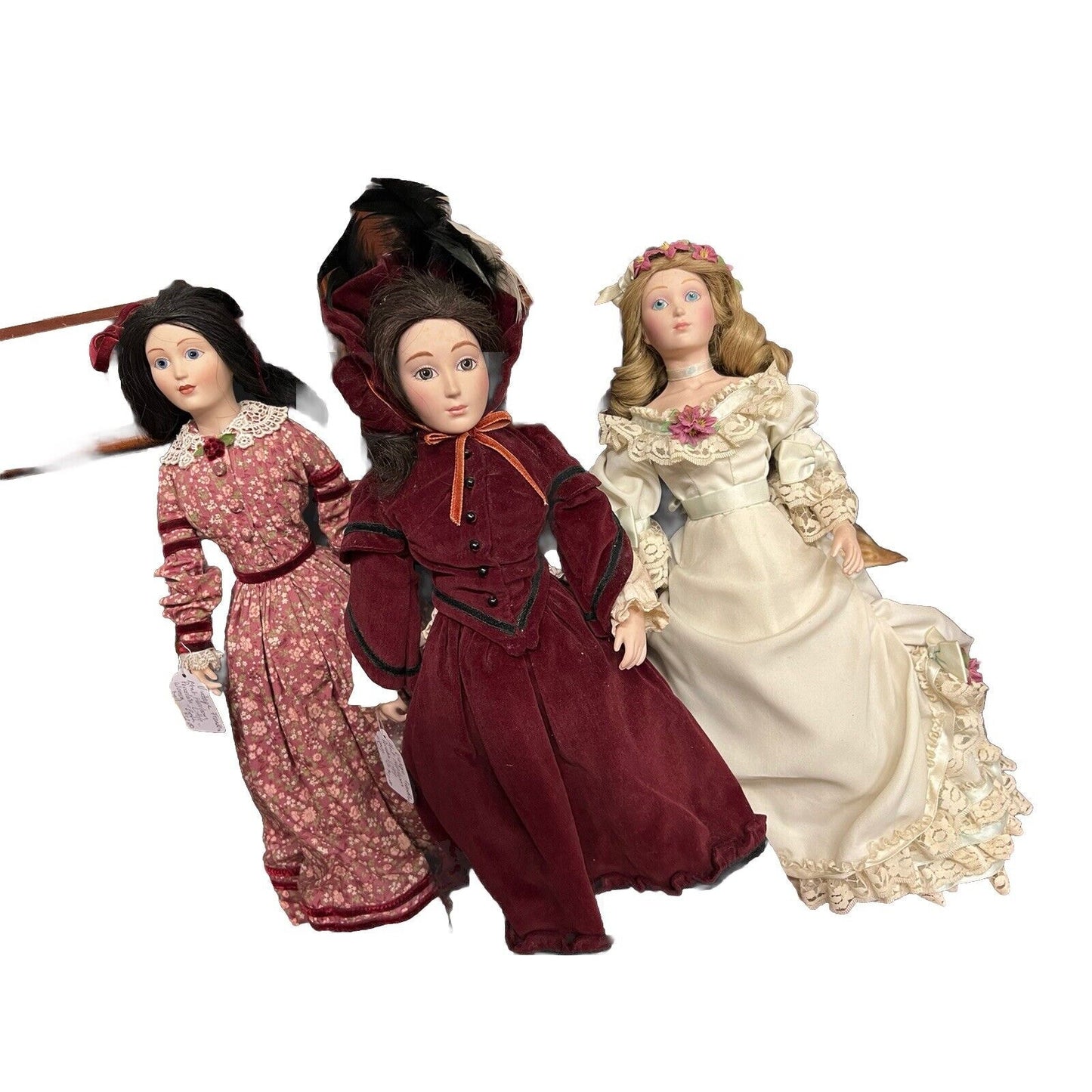 Franklin Mint “Little Women” Beth, Amy & Jo Dolls