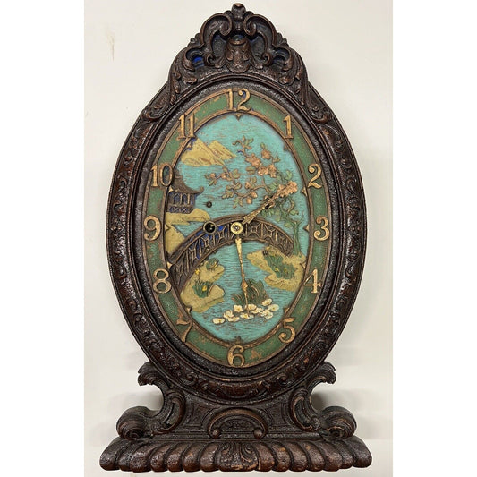 Antique LUX “Blossom Time” Novelty Wall Clock 1920s.