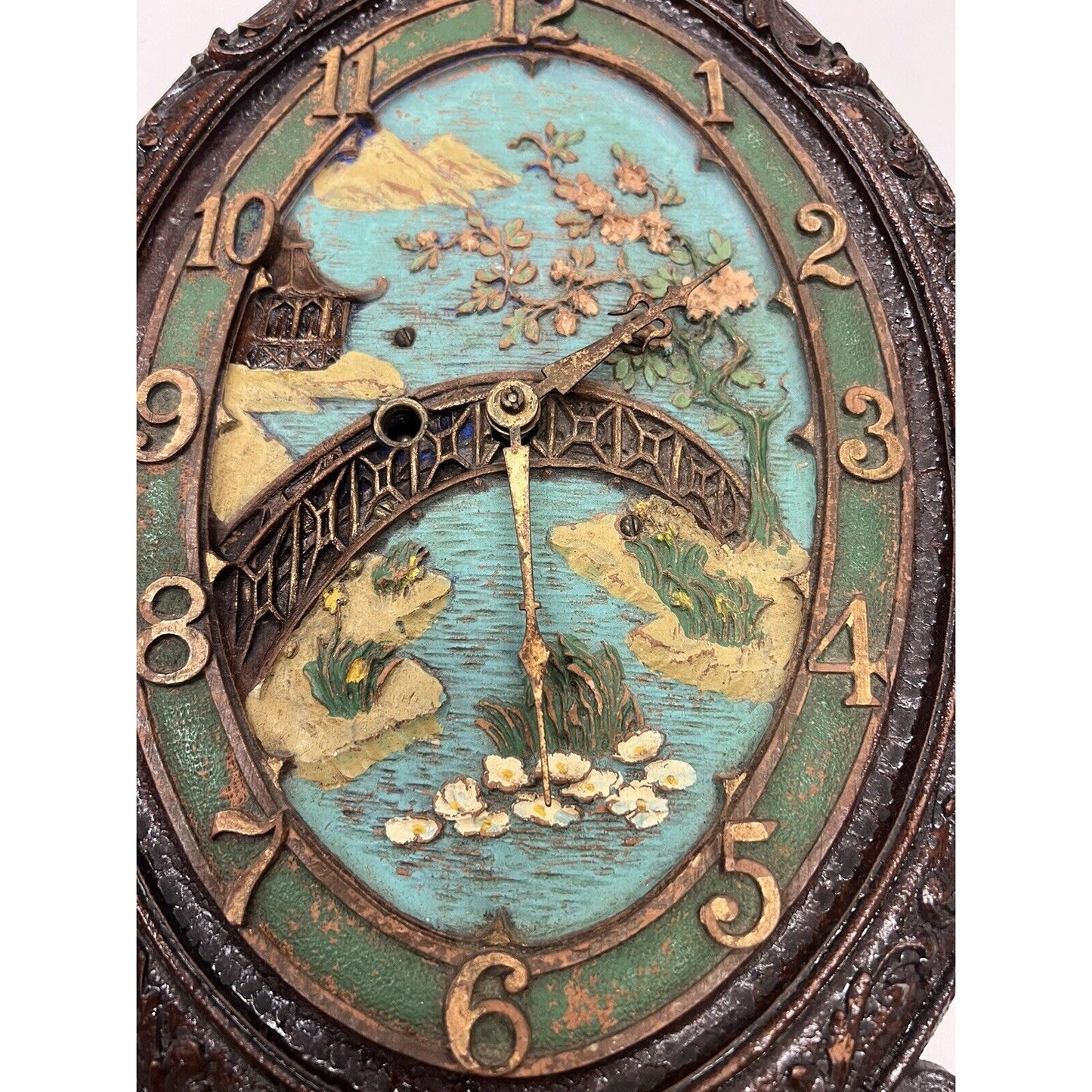 Antique LUX “Blossom Time” Novelty Wall Clock 1920s.