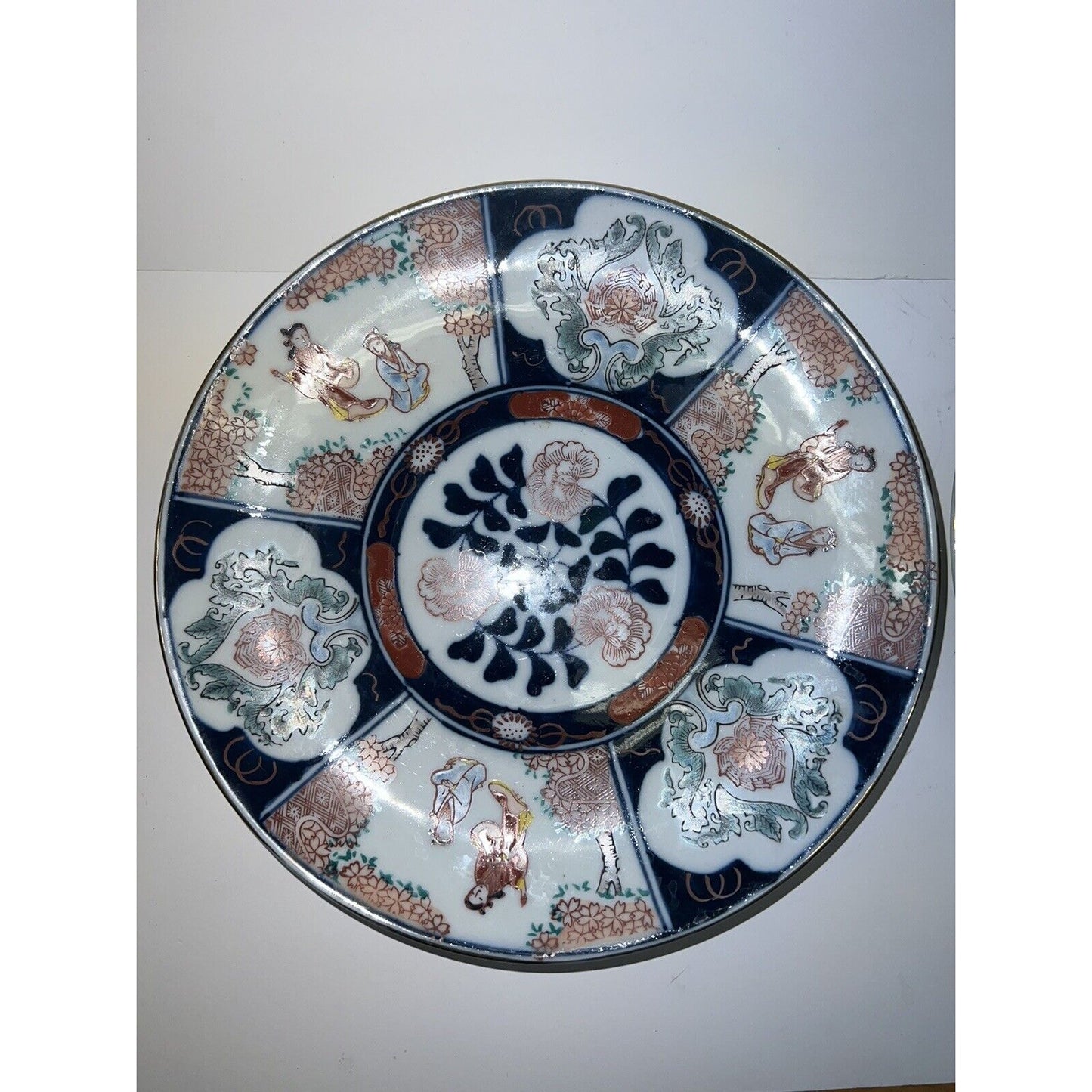 Vintage Imari Japanese Porcelain Plates Set Of 2