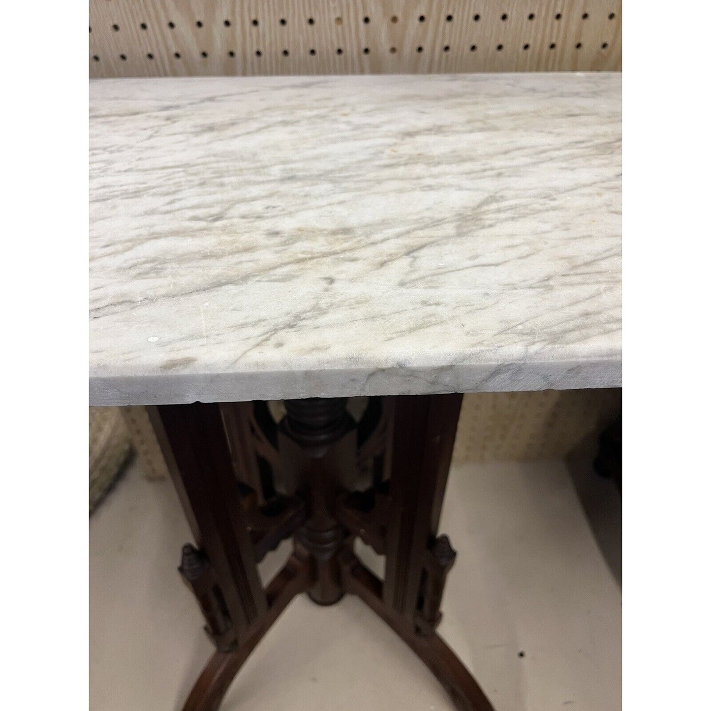 Antique Eastlake Style Victorian Marble Top Parlor Table