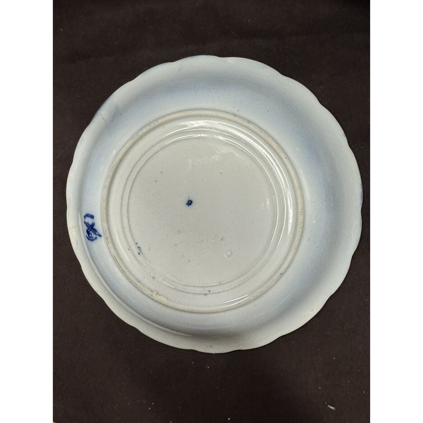 Antique Flow Blue Dundee By Ridgeway 7.5” Bowl