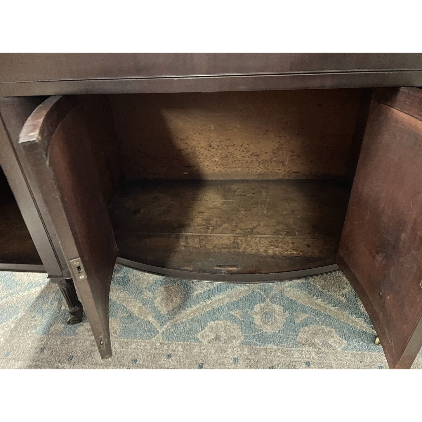 1850s Cherry Sheridan Sideboard Buffet With Butler Desk Unique Piece