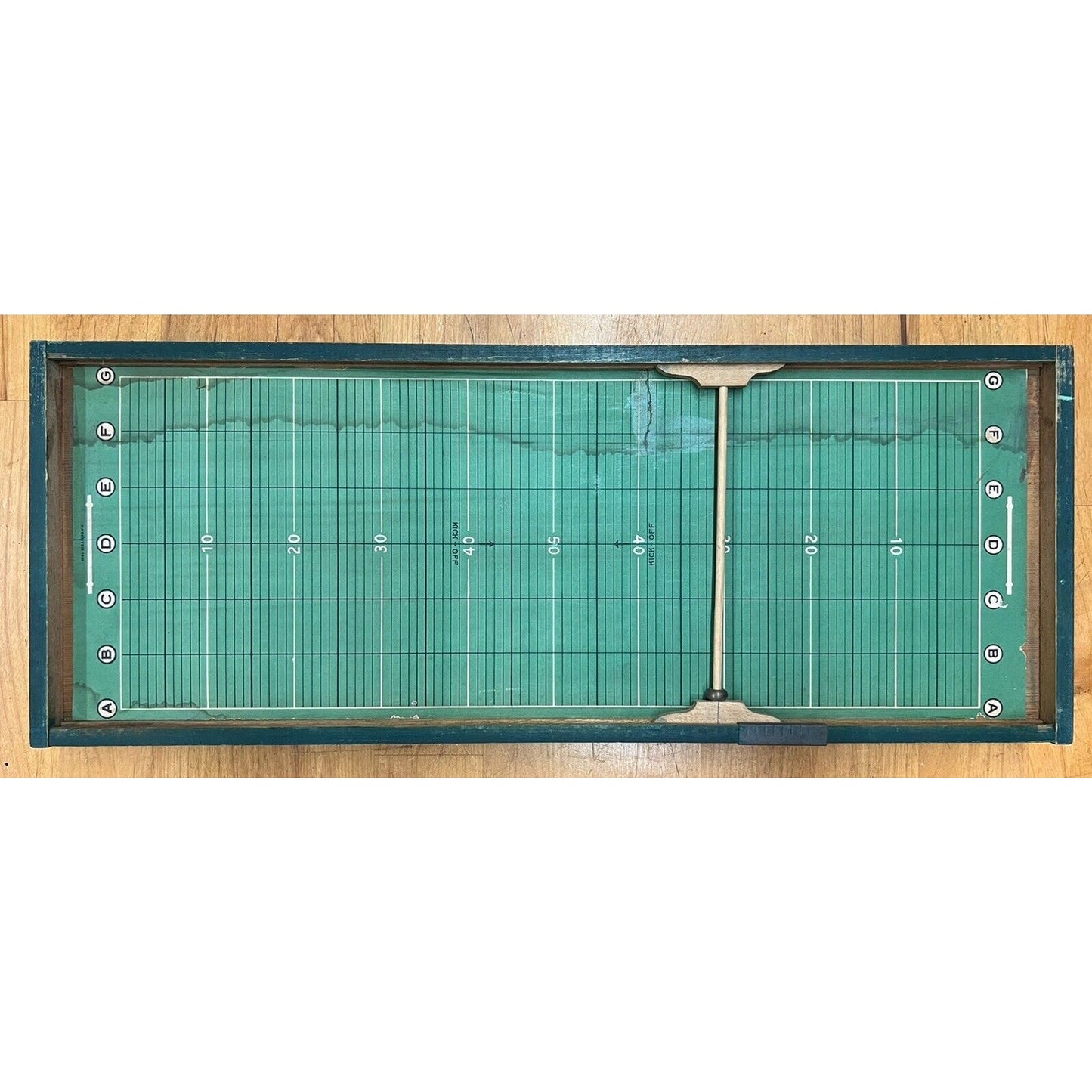 1930s Rotolette Foot-Ball Game Wood Case Working Condition With Instructions