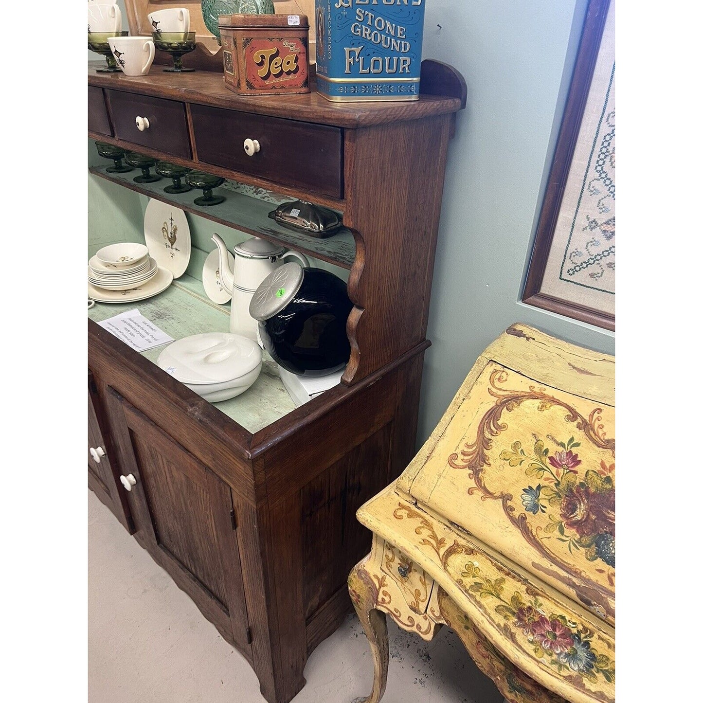 Antique High Back Dry Sink