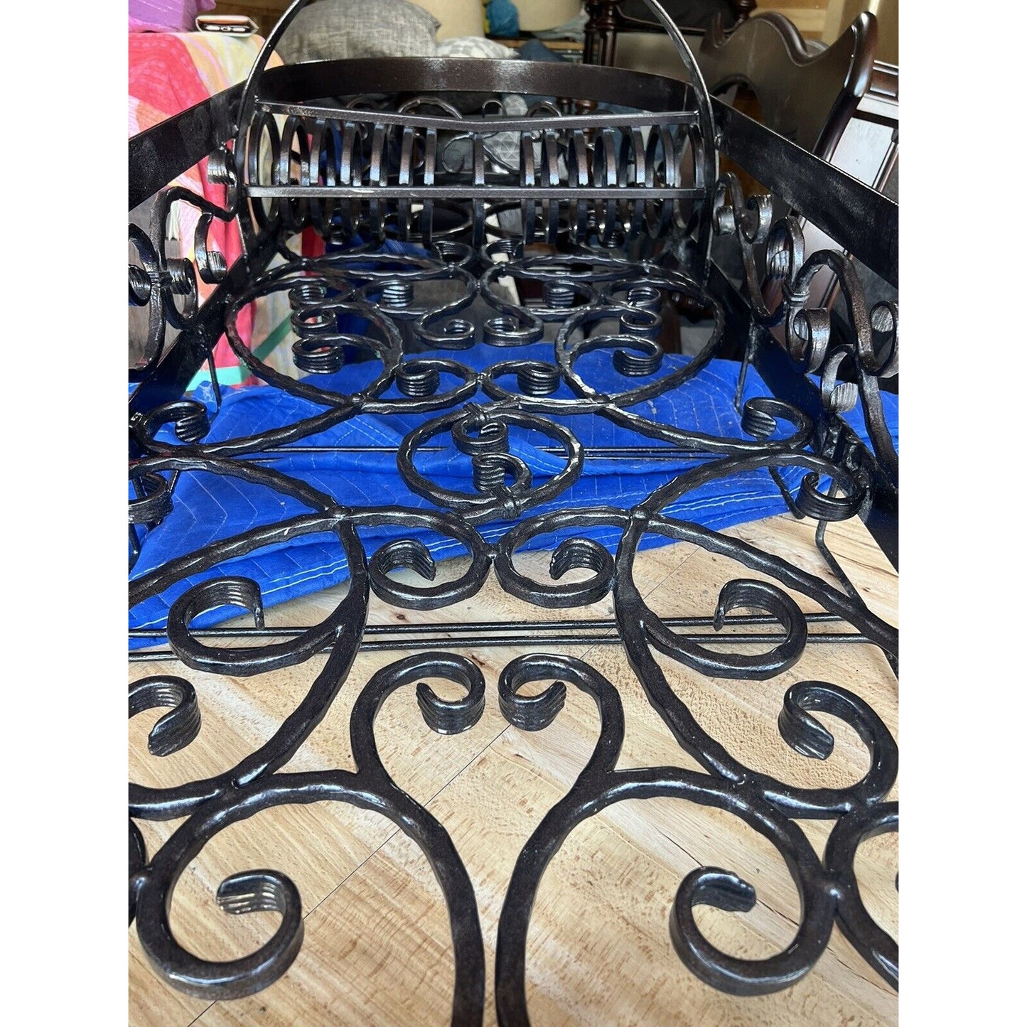 Heavy Wrought Iron Handmade Custom Pots & Pan Rack