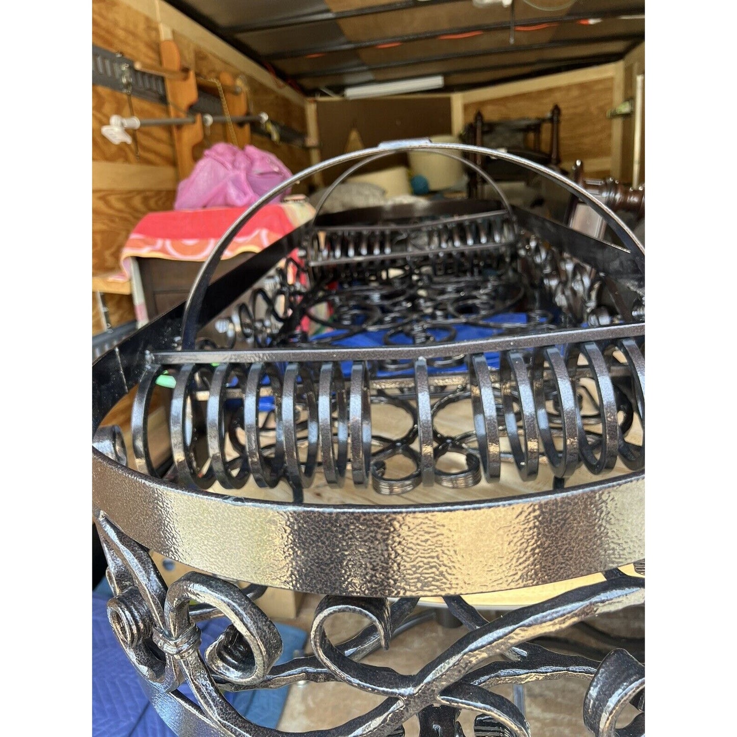 Heavy Wrought Iron Handmade Custom Pots & Pan Rack