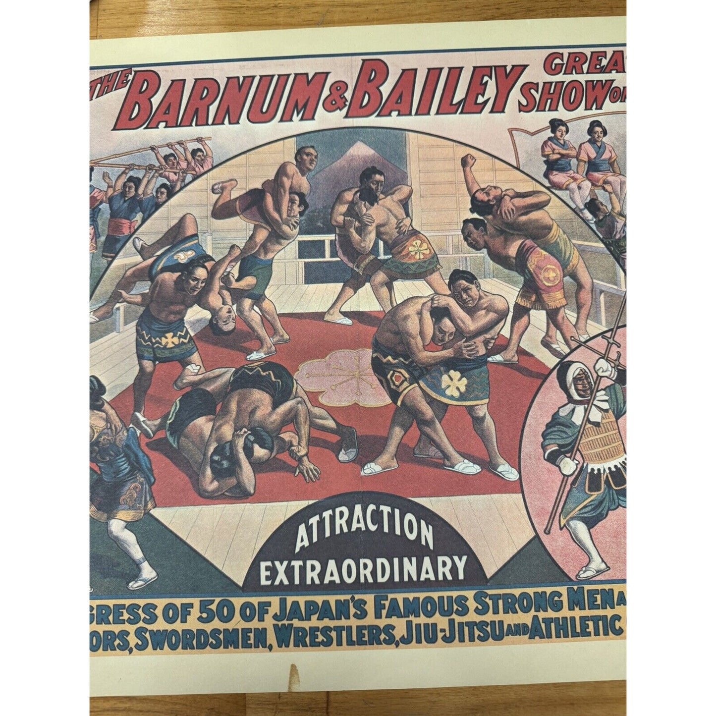 1914 The Barnum & Bailey Greatest Show On Earth Litho Poster