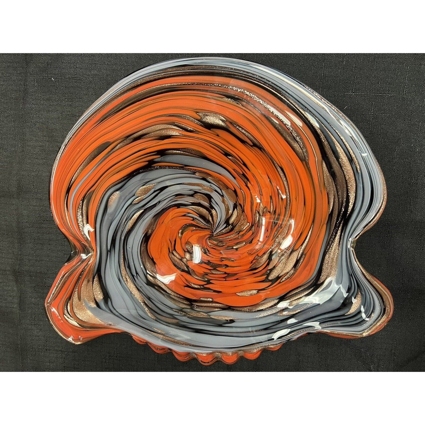 Retro Vintage Handmade Glass Bowl