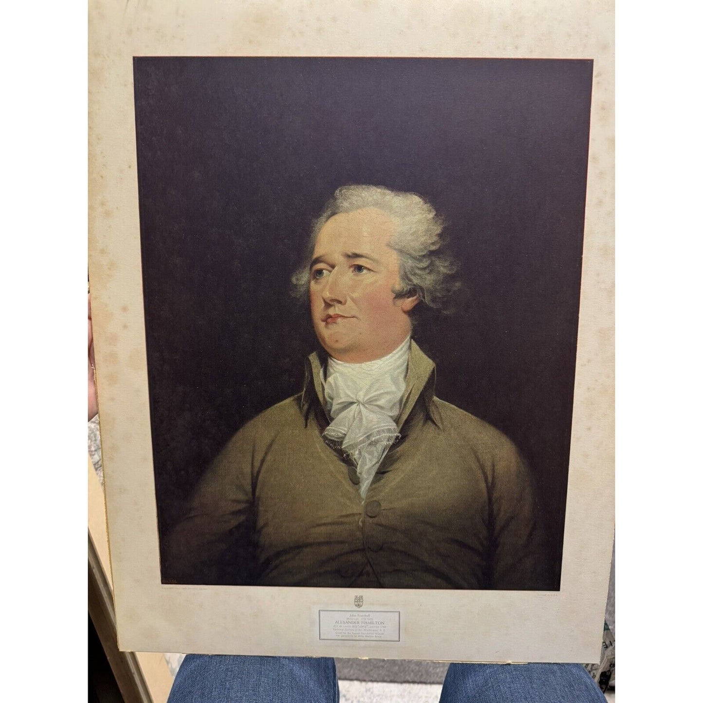 Print Of Alexander Hamilton By John Trumbull Copyright N.Y.G.S.