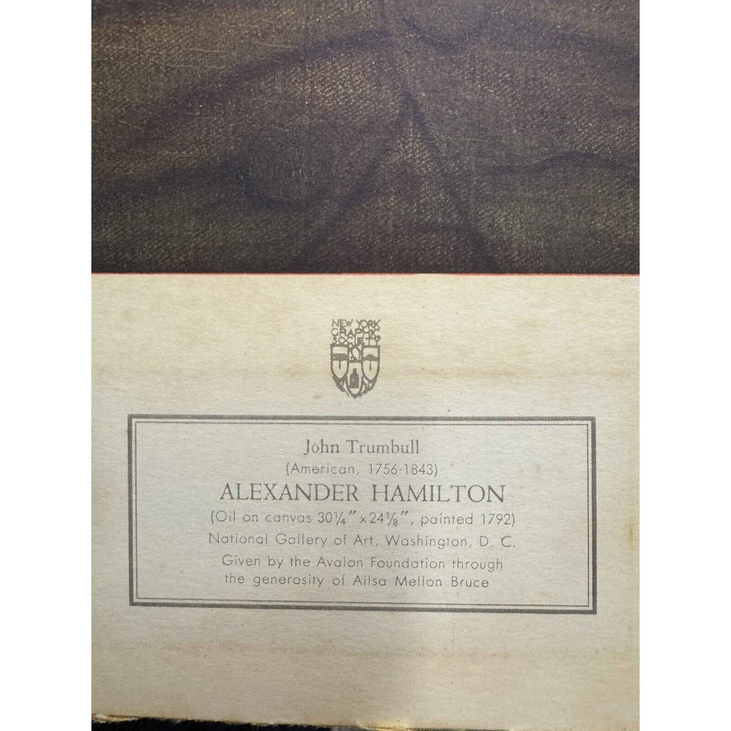 Print Of Alexander Hamilton By John Trumbull Copyright N.Y.G.S.