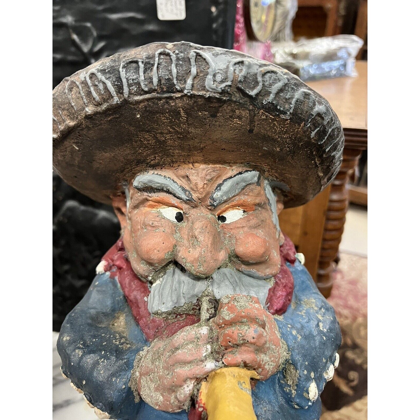 Vintage Mariachi Horn Player Statue Mexican Fiesta Cinco De Mayo￼